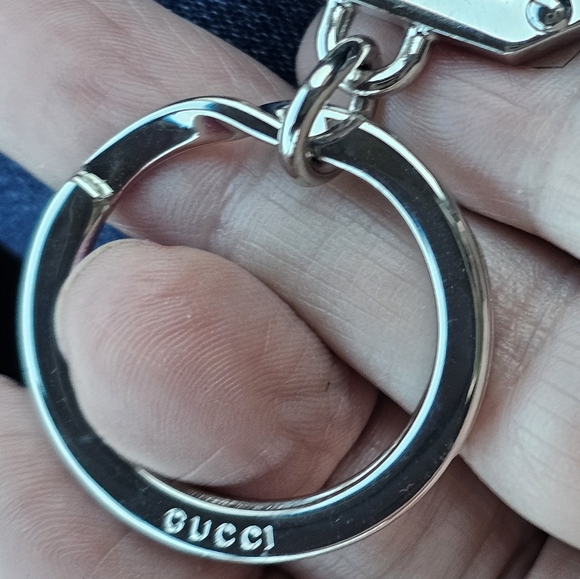 Gucci GG Leather keychain microguccissma New! - Picture 4 of 13